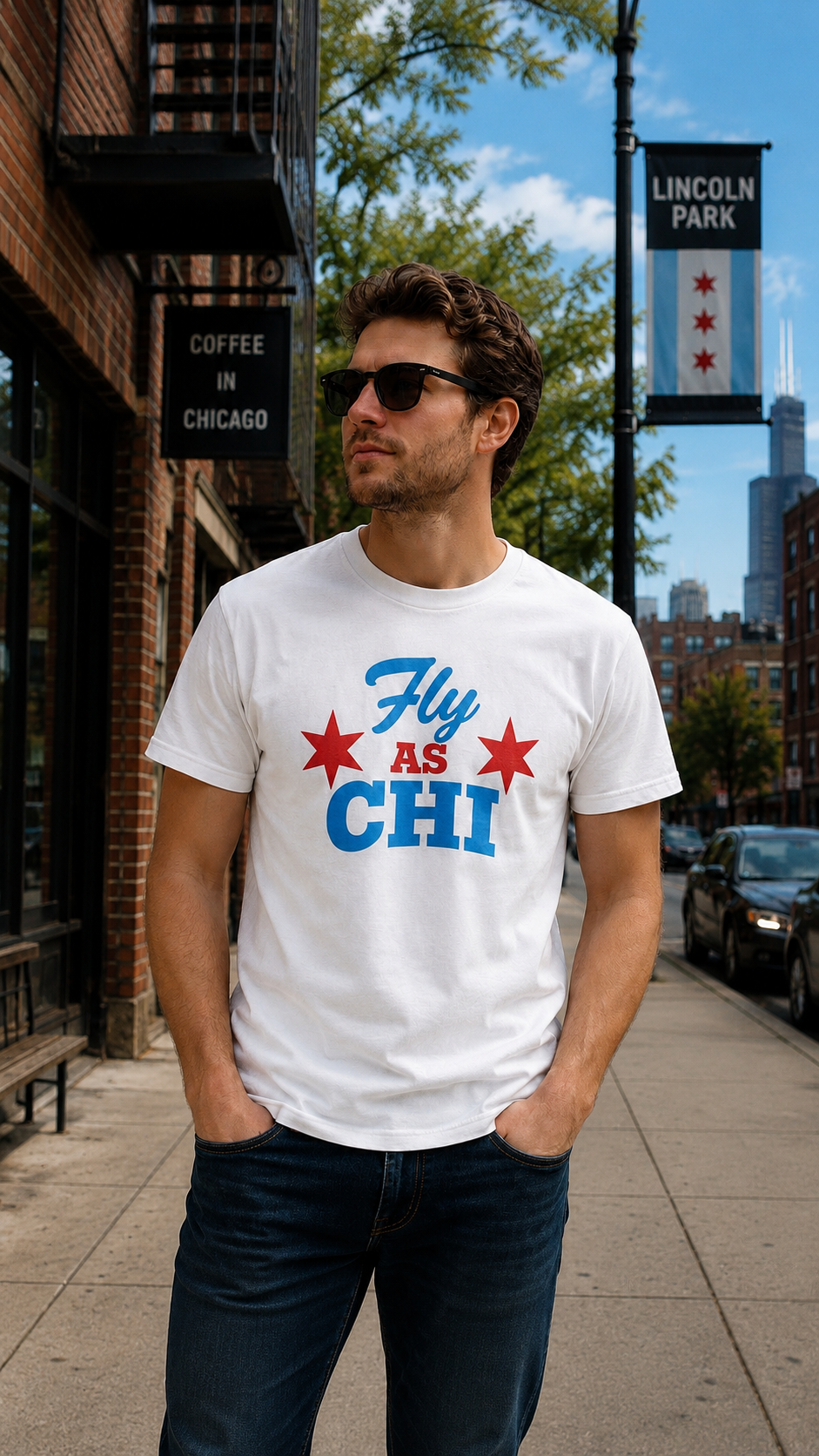 Fly As Chi Unisex T-Shirt | Chicago Streetwear Graphic Tee