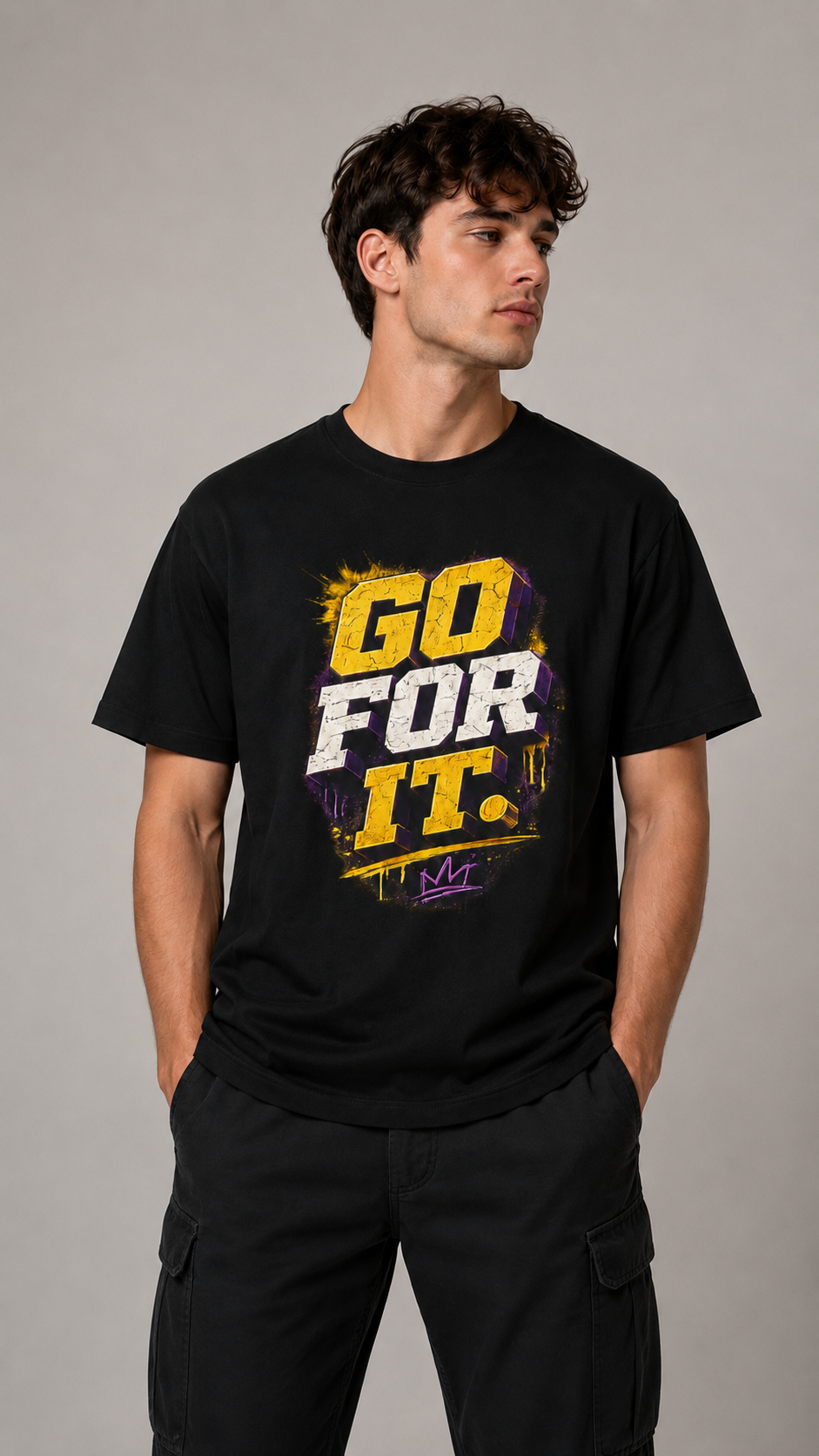 Go For It. Tee — Motivational Graphic T-Shirt ("Go For It or Watch Me Do It")