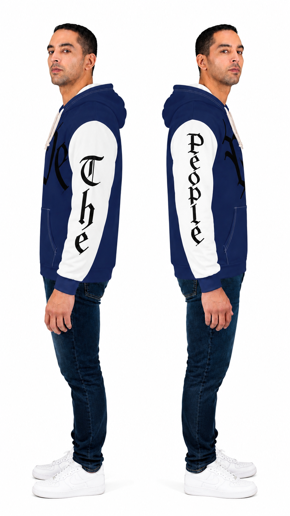We The People Hoodie — Patriotic Constitution Script Pullover