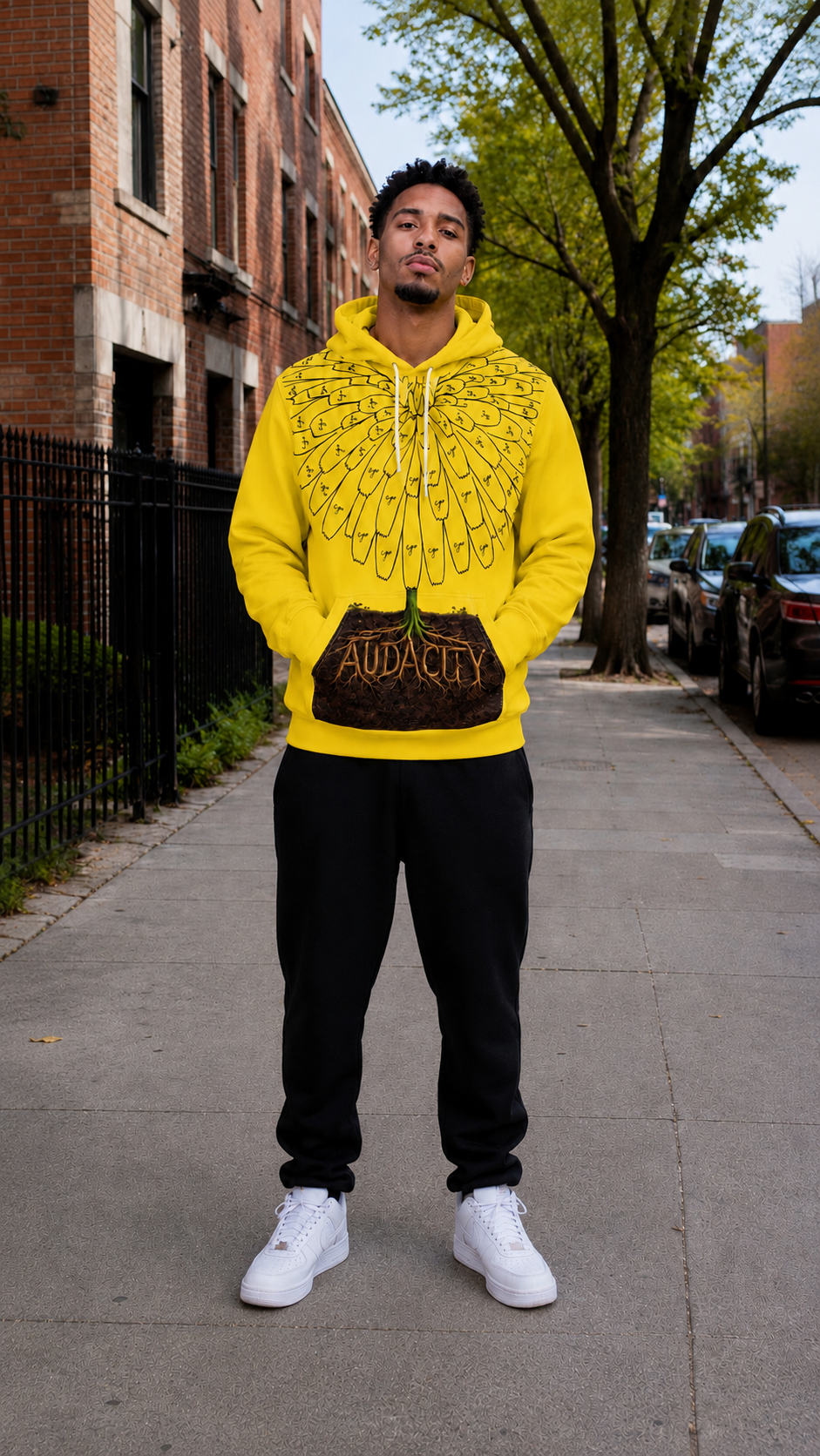 The Audacity of Yellow!  — Bold Yellow Hoodie  with Inspiring Design