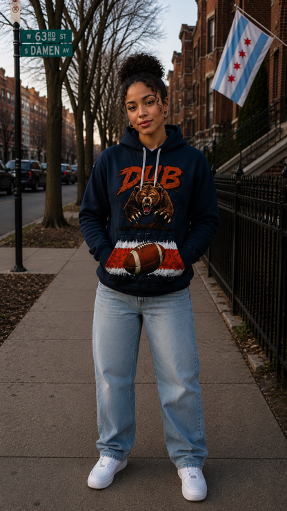 DUB Bears Football Hoodie | DUB Bears Graphic Pullover