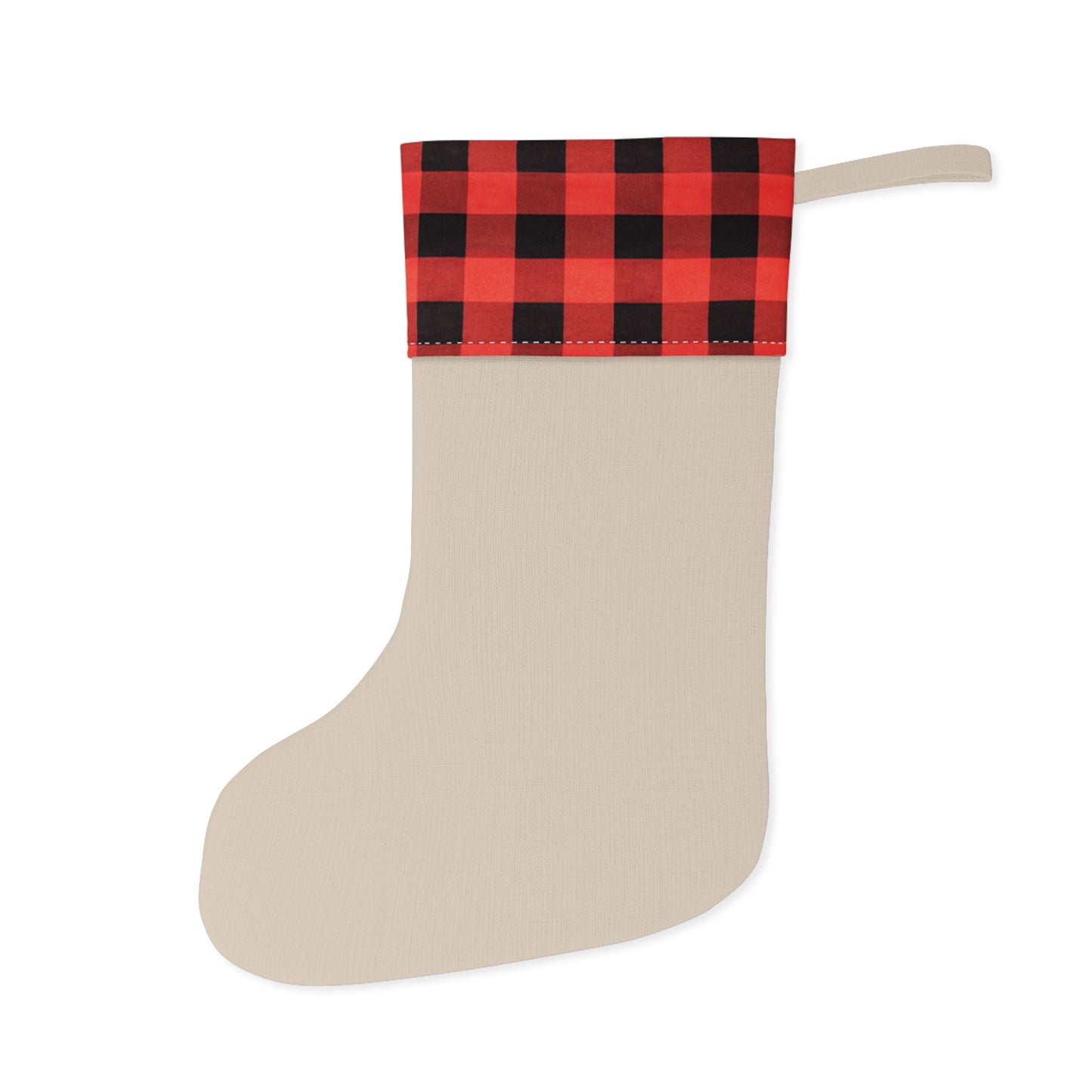 Dear Santa Yo' Bitch Christmas Stocking | Plaid Cuff, Funny Holiday Saying