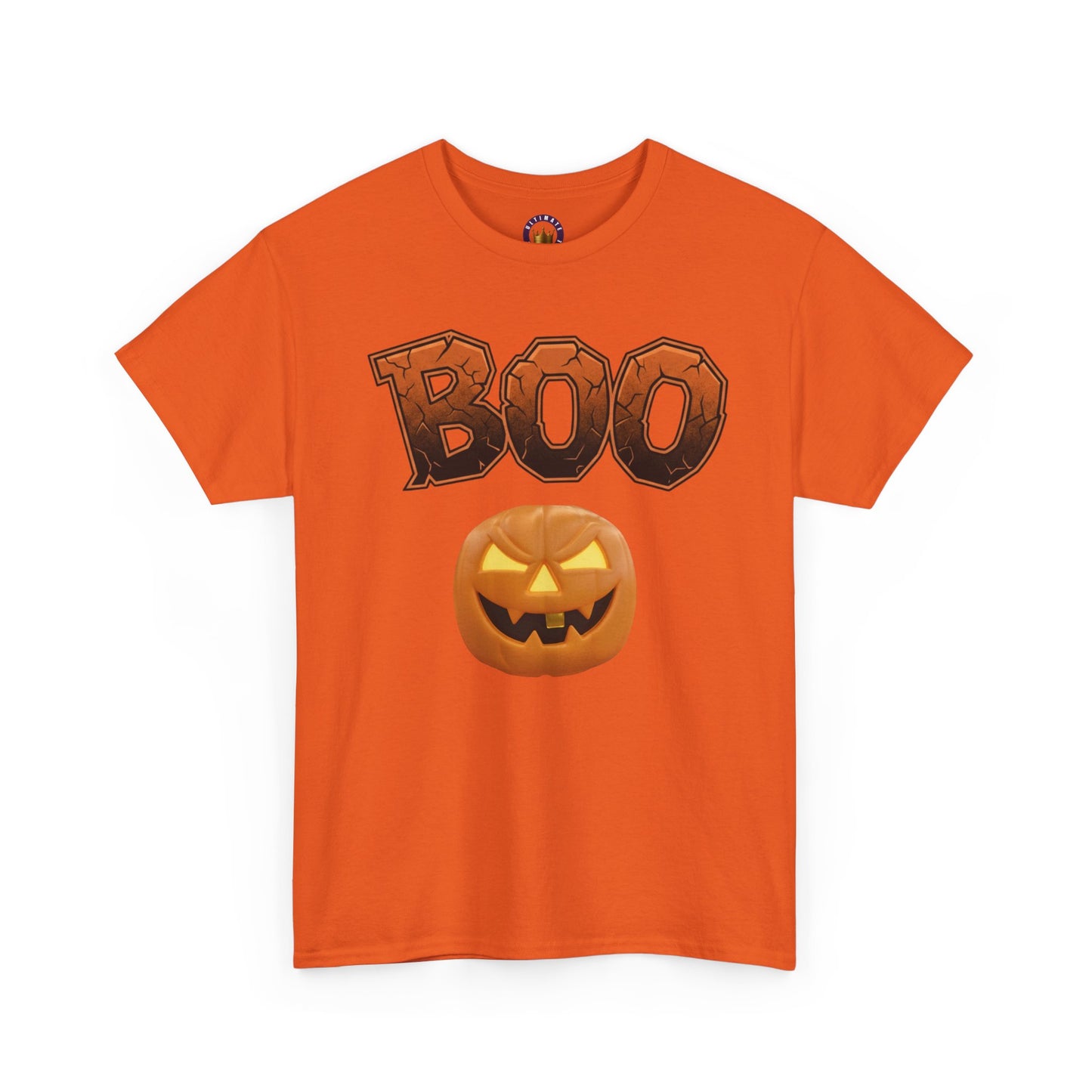 Halloween Boo T-Shirt | Spooky Season Heavy Cotton Tee, Cute Ghost Fall Apparel, Unisex Trick or Treat Top, Pumpkin Patch Outfit