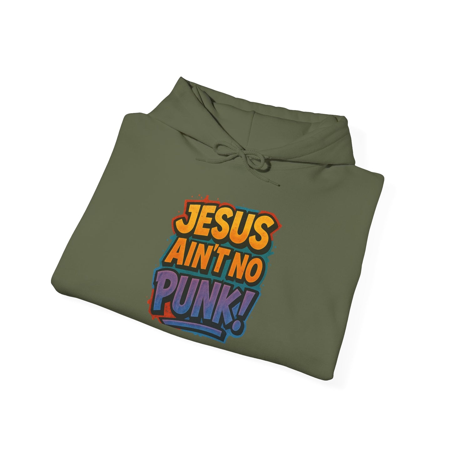 Jesus Ain't No Punk! Hoodie, Unisex Sweatshirt, Funny Christian Gift, Casual Wear, Streetwear Style, Unique Religious Apparel
