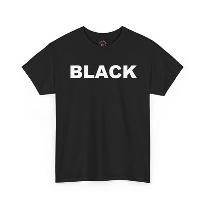 BLACK in WHITE TEE | Unisex Bold Graphic Shirt