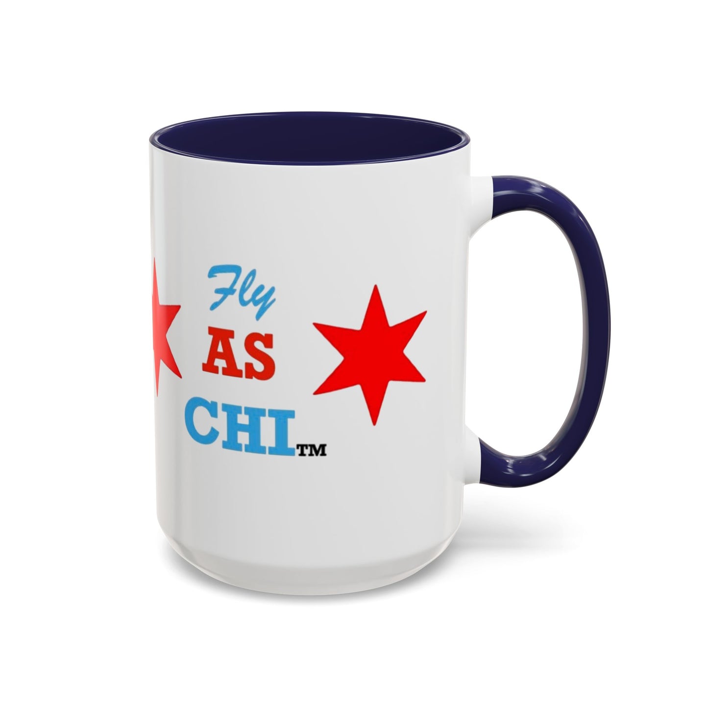 Fly As Chi Coffee Mug with Bold Typography, Perfect for Chicago Lovers, Unique Gift, Travel Mug, Fun Office Décor, Everyday Use