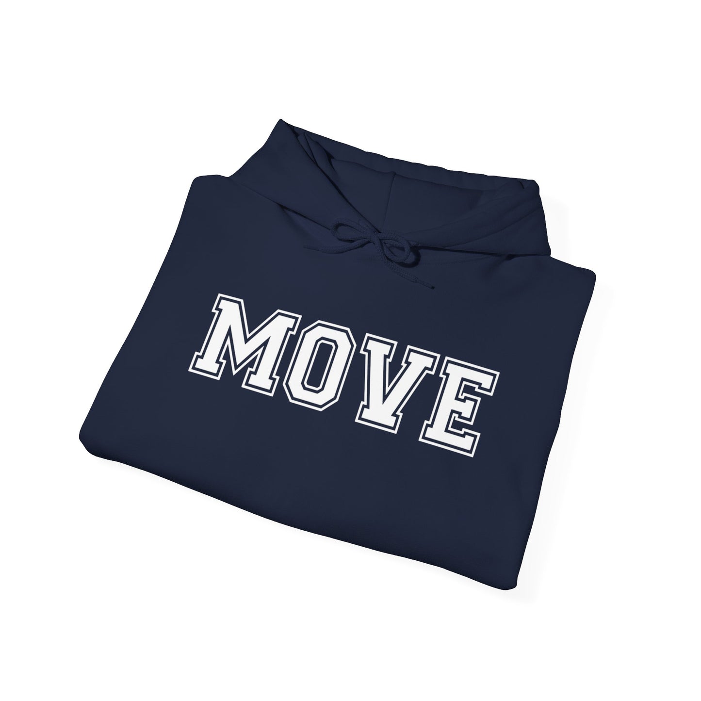 MOVE | Unisex Heavy Blend™ Hooded Sweatshirt - MOVE Design - Cozy Casual Wear, Gym Hoodie, Gift for Fitness Lovers, Relaxing Outfit