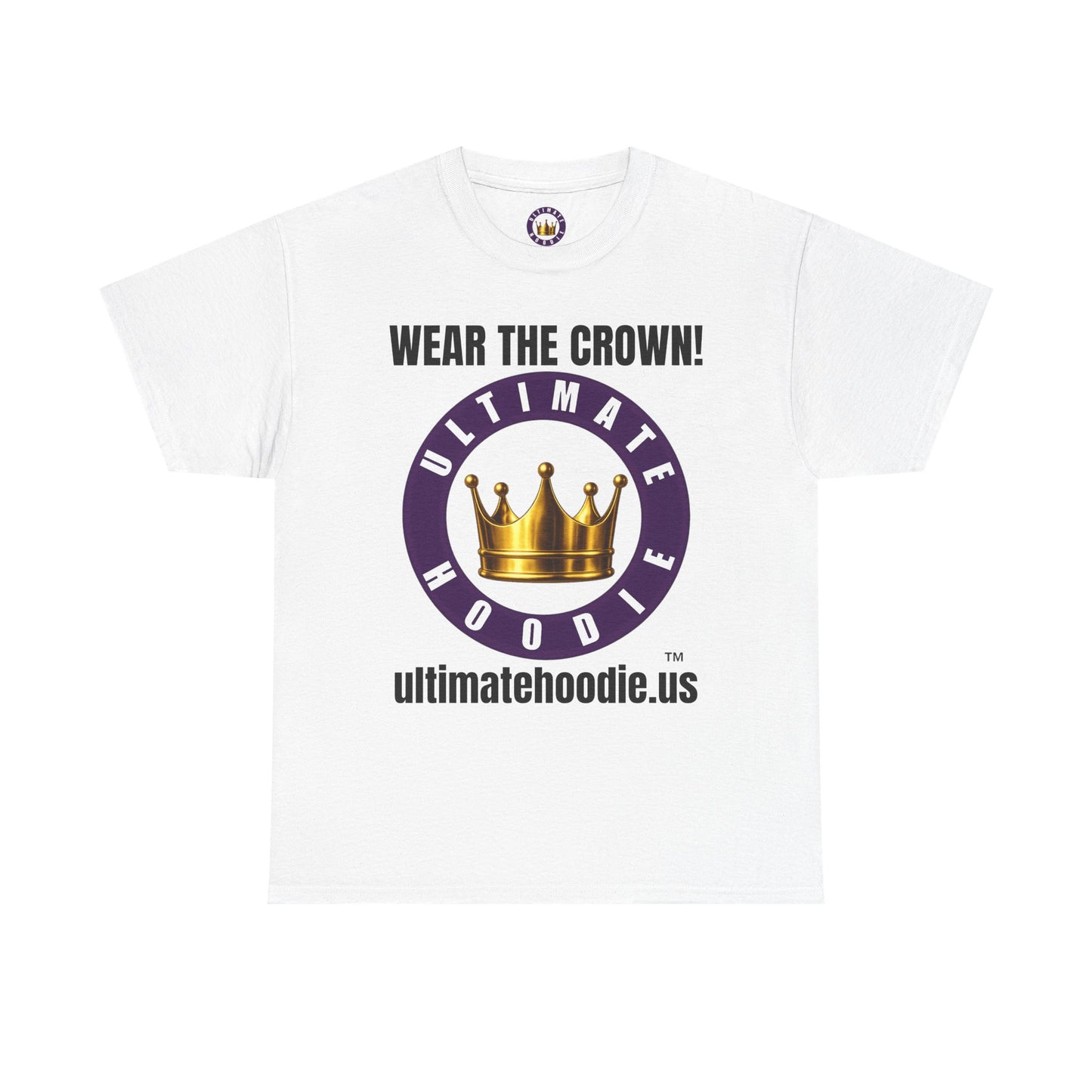 Ultimate Hoodie Crown Logo Tee with Website URL