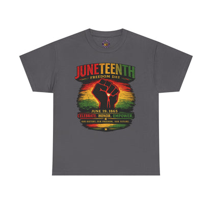 Juneteenth Freedom Day Tee — "Celebrate, Honor, Empowerment" Graphic T-Shirt