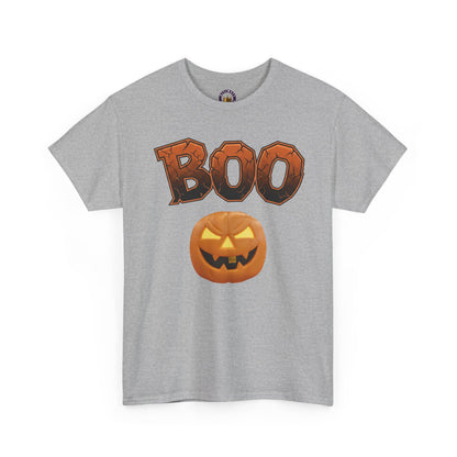 Halloween Boo T-Shirt | Spooky Season Heavy Cotton Tee, Cute Ghost Fall Apparel, Unisex Trick or Treat Top, Pumpkin Patch Outfit