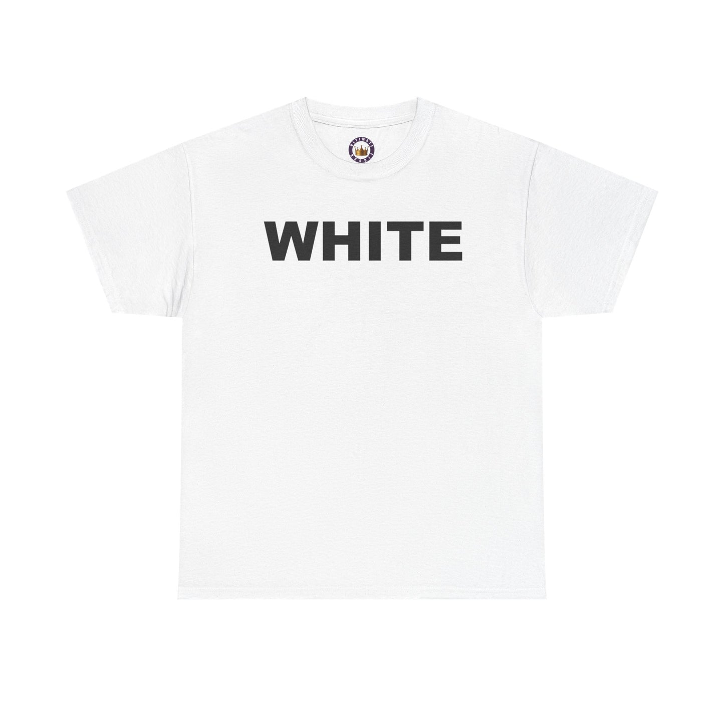 WHITE in BLACK TEE | Unisex Bold Graphic Shirt