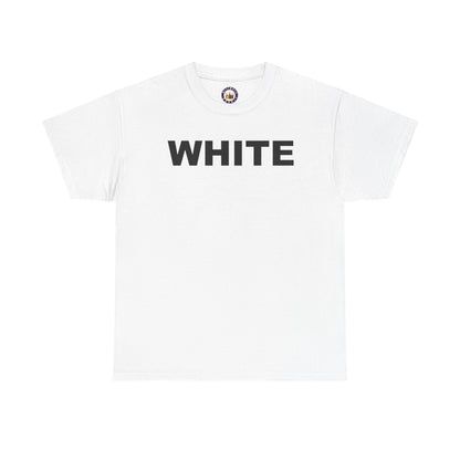 WHITE in BLACK TEE | Unisex Bold Graphic Shirt