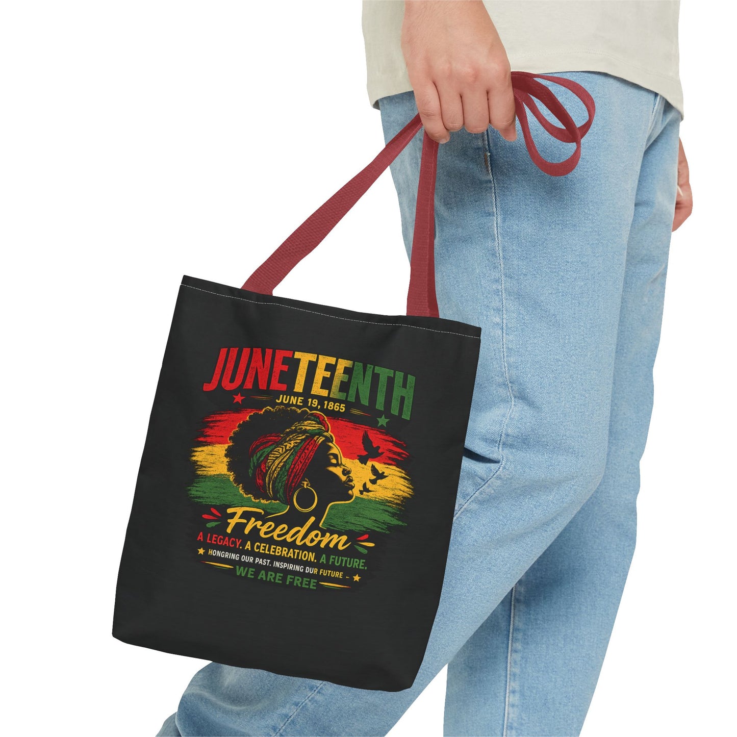 Juneteenth Freedom Tote Bag – Black History Celebration Grocery & Everyday Carry
