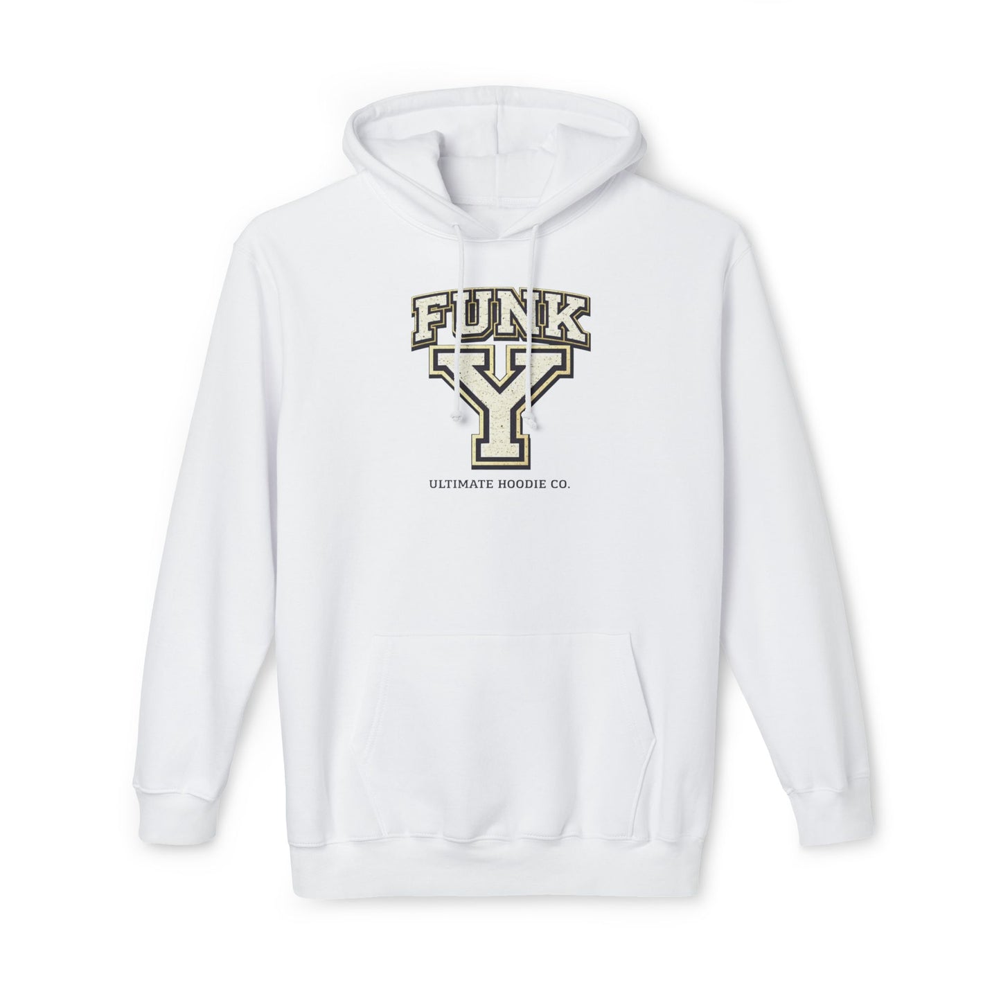 FUNK Y Collegiate Logo Hoodie — Vintage Varsity Graphic Pullover