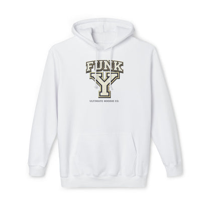 FUNK Y Collegiate Logo Hoodie — Vintage Varsity Graphic Pullover