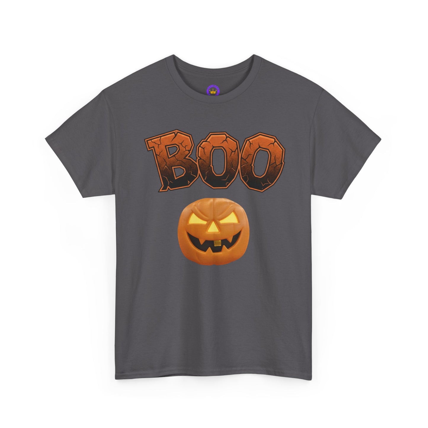 Halloween Boo T-Shirt, Spooky Season Heavy Cotton Tee, Cute Ghost Fall Apparel, Unisex Trick or Treat Top, Pumpkin Patch Outfit