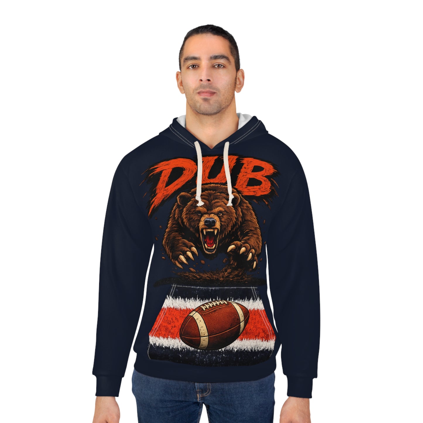 DUB Bears Football Hoodie | DUB Bears Graphic Pullover