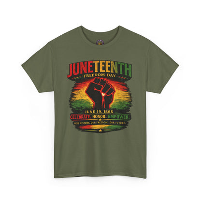 Juneteenth Freedom Day Tee — "Celebrate, Honor, Empowerment" Graphic T-Shirt