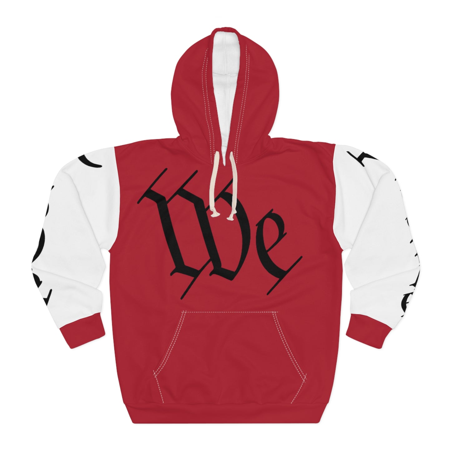 We The People Hoodie — Patriotic Constitution Script Pullover