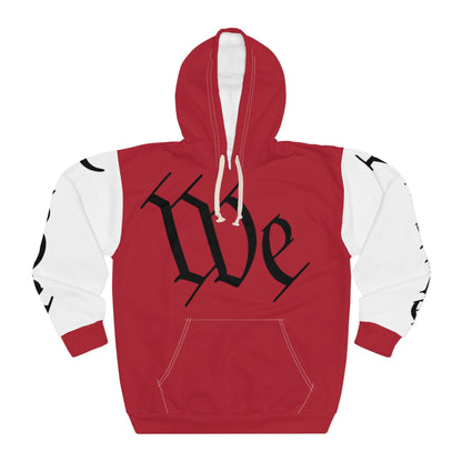 We The People Hoodie — Patriotic Constitution Script Pullover