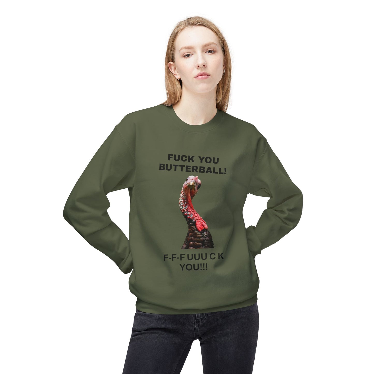 Funny Thanksgiving Sweatshirt, Humor Apparel, Unisex Crewneck, Holiday Gift, Casual Wear, Statement Sweatshirt