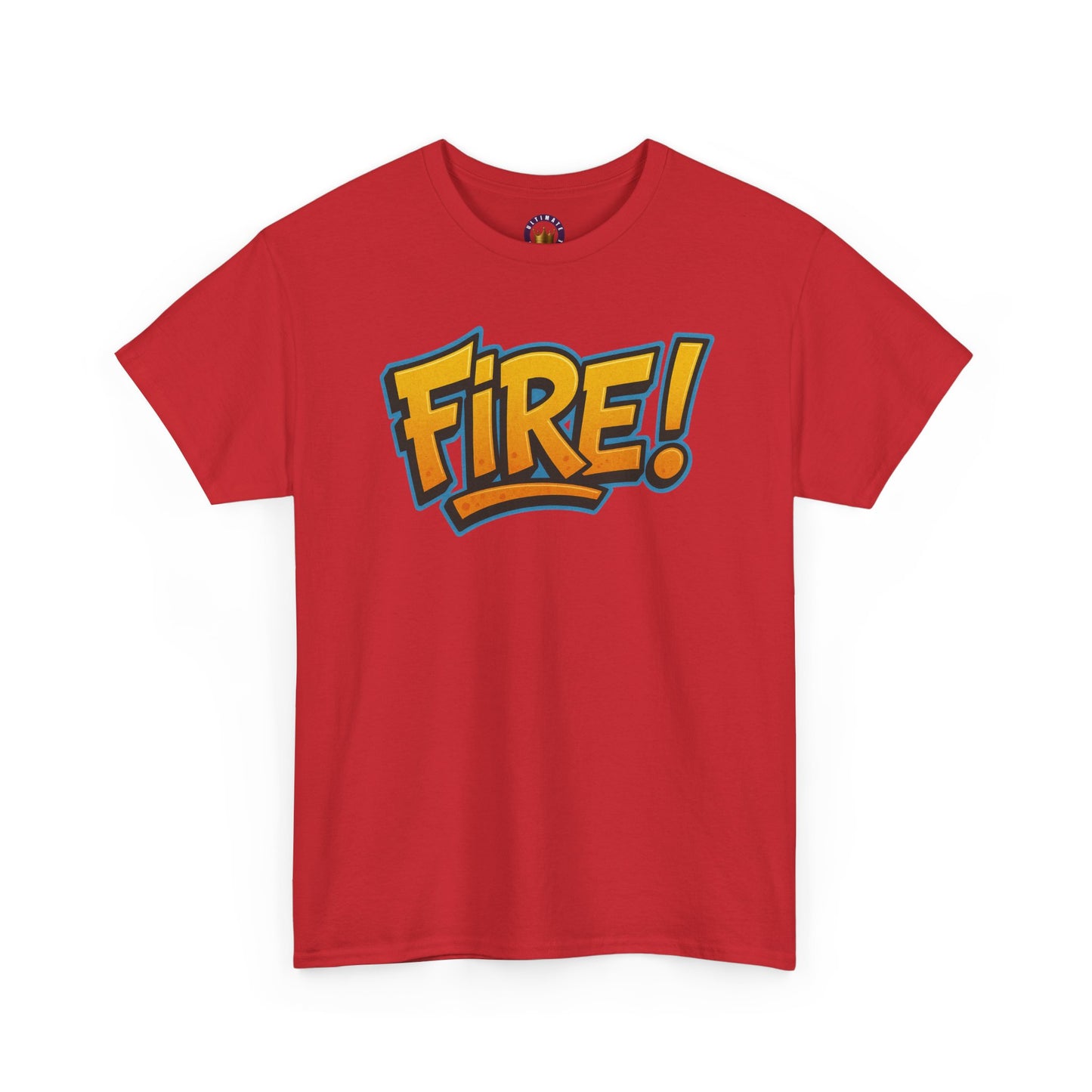 Fire! | Graphic Tee — Bold Retro Text Streetwear T‑Shirt
