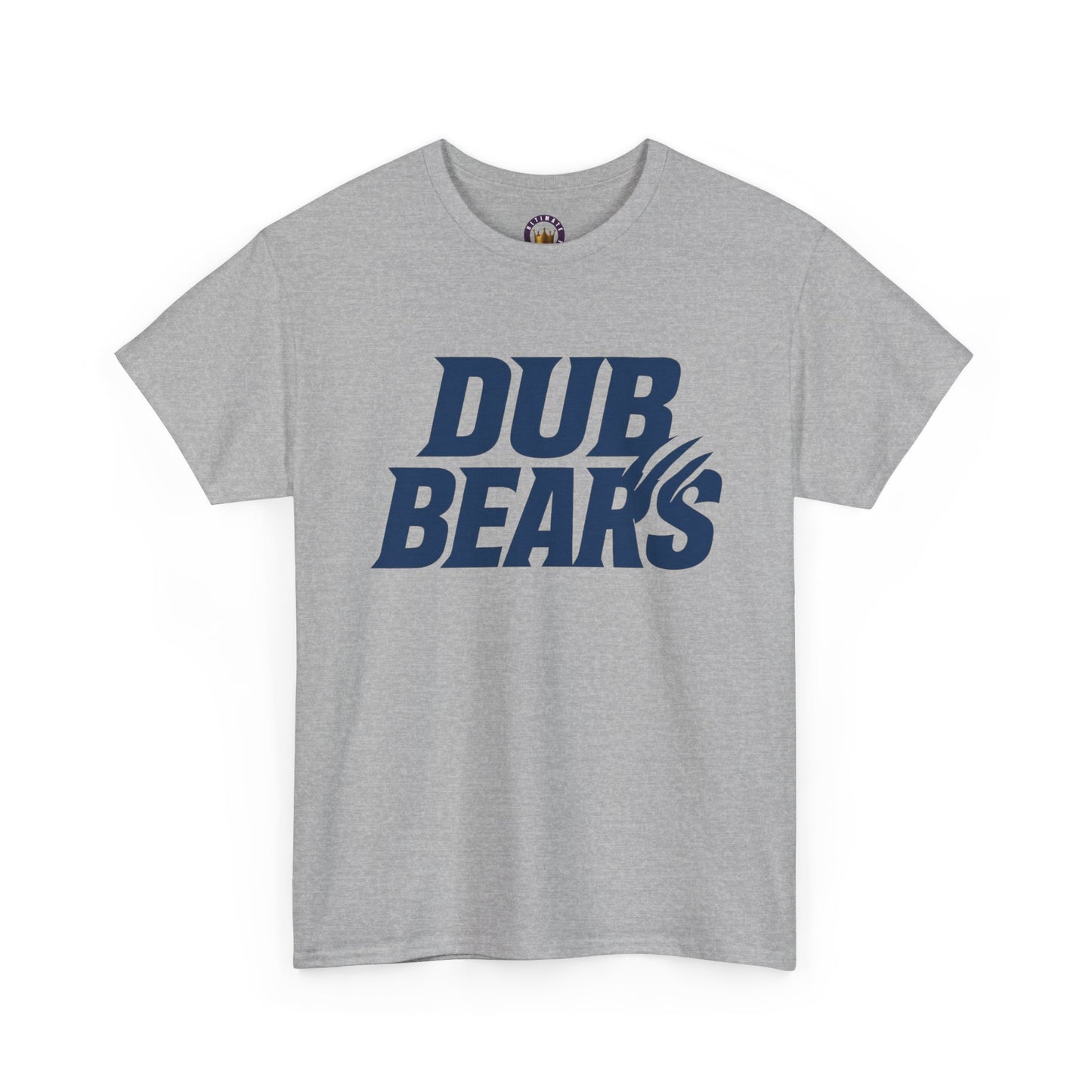 Dub Bears Unisex Heavy Cotton Tee, Casual Wear, Sports Fan Shirt, Gift for Bears Fans, Everyday Comfort, College Apparel, Birthday Gift
