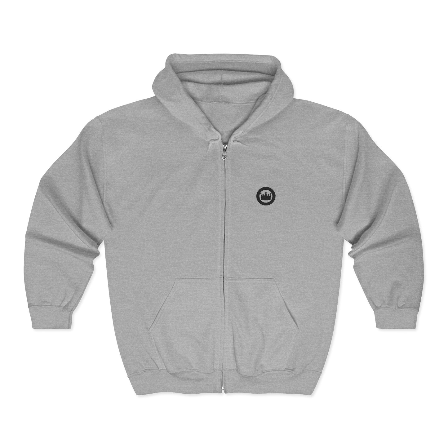 Ultimate Hoodie  Crown Logo Zip Hoodie | Small Chest Emblem, Casual Streetwear