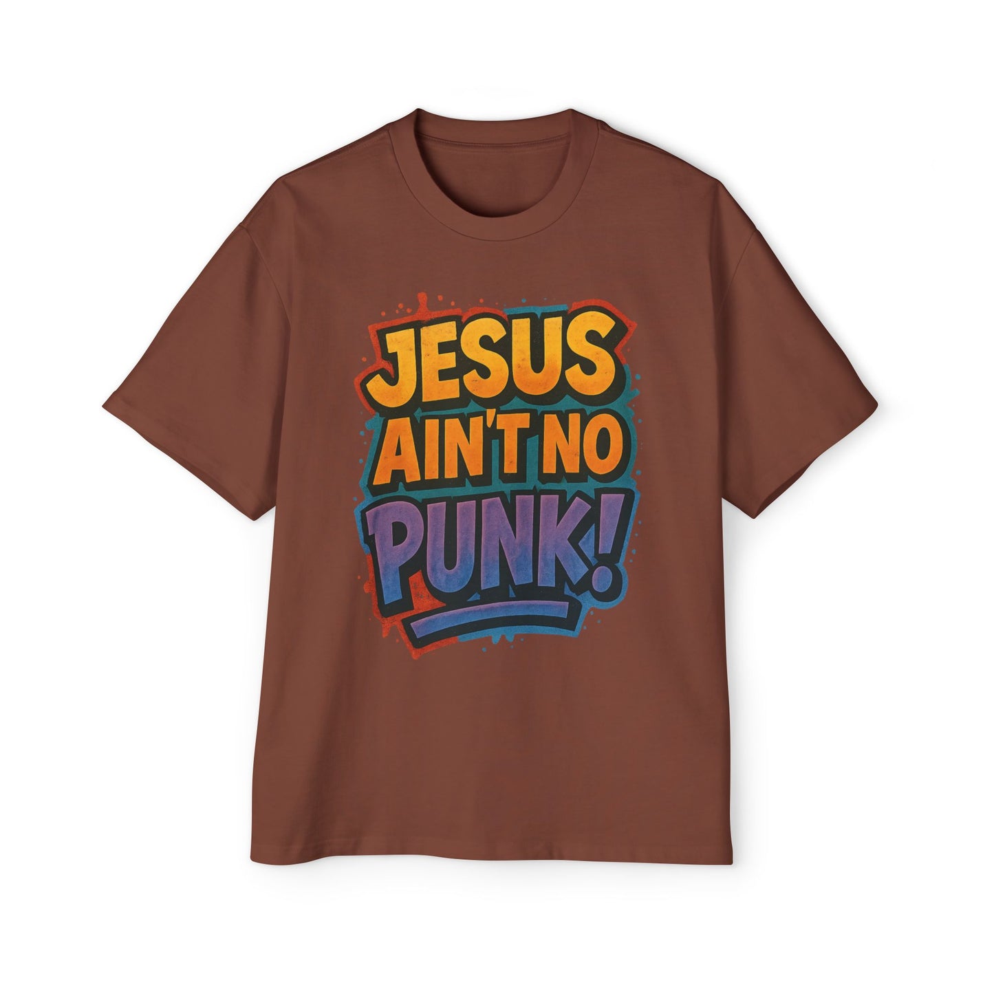 Jesus Ain't No Punk! Tee, Graphic Tee for Men, Streetwear, Casual Wear, Christian Apparel, Gift for Him