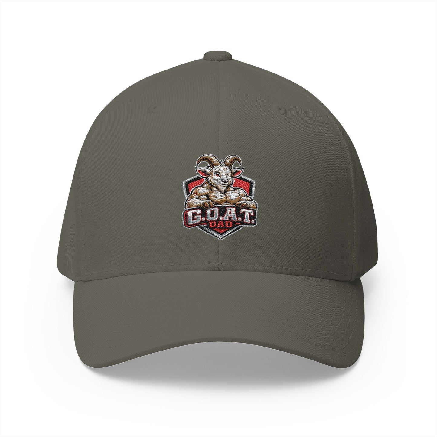 GOAT DAD Embroidered Cap — Classic Structured Baseball Hat
