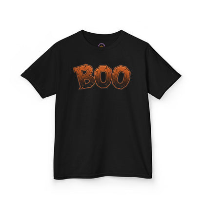 Kids Halloween 'BOO' Tee |  Cute Spooky Pumpkin Letter Graphic
