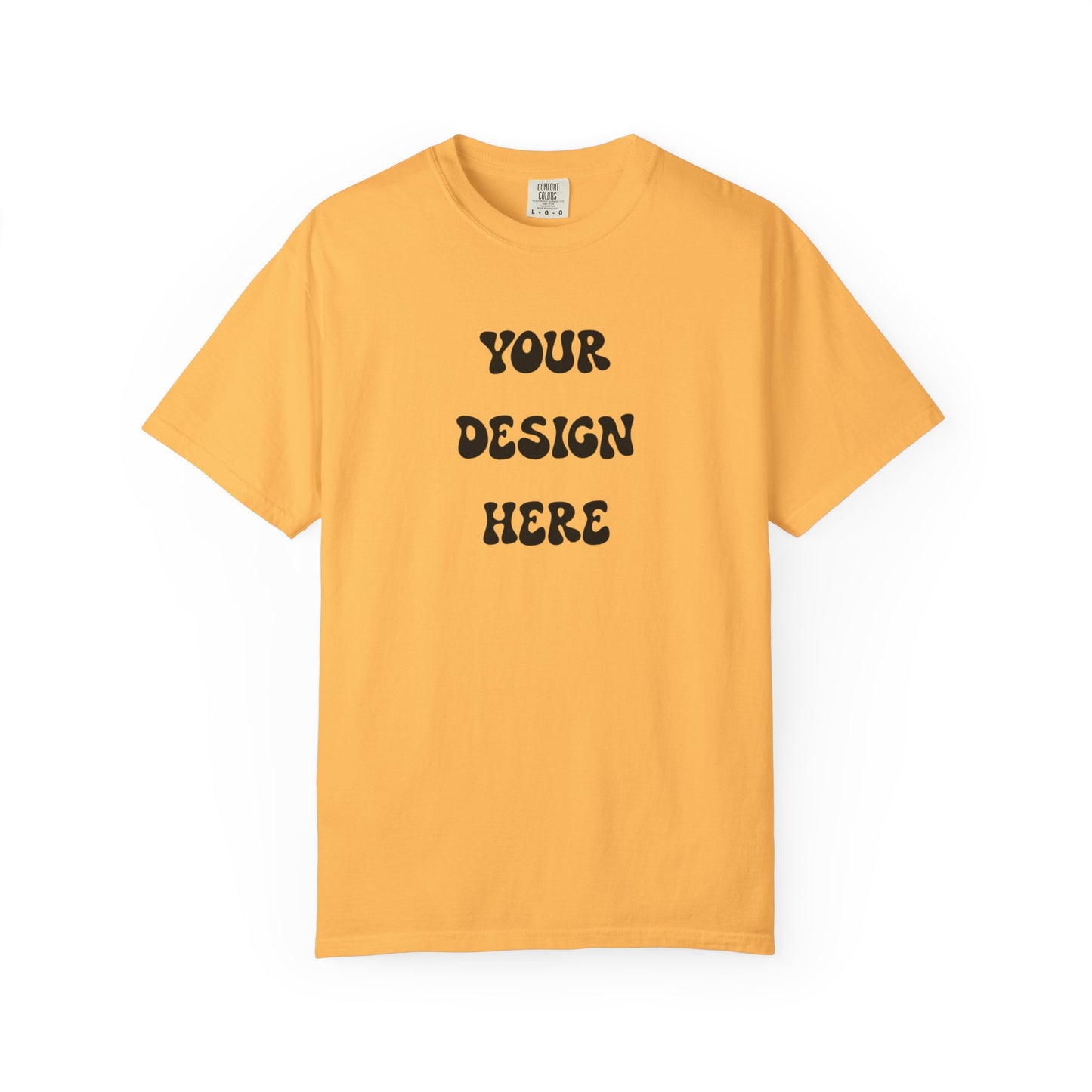 Customizable Tee (White, Citrus) , Perfect  for Personalized Gifts, Casual Wear, Birthday Gifts, Relaxed Fit, Cozy Fashion