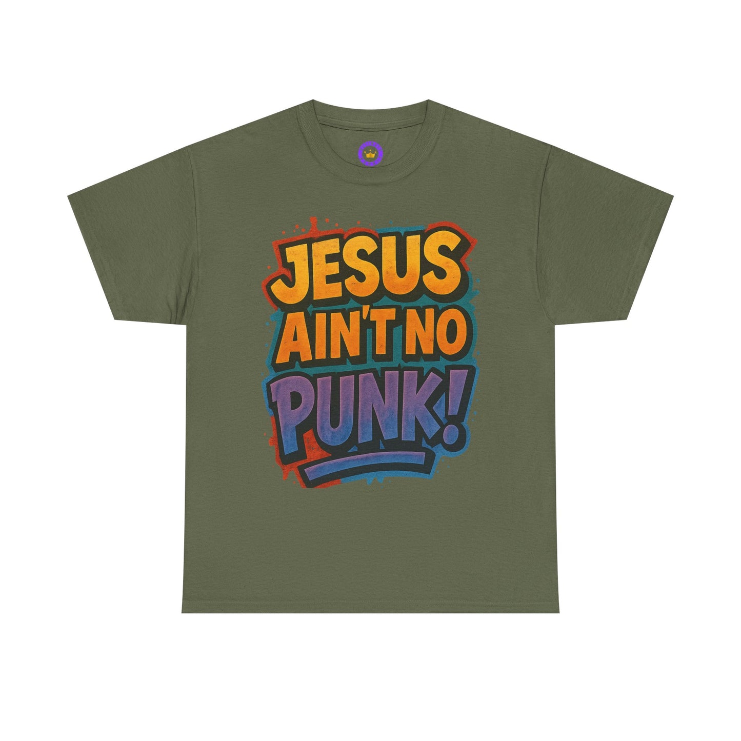 Jesus Ain't No Punk! Tee, Graphic Tee for Men, Streetwear, Casual Wear, Christian Apparel, Gift for him