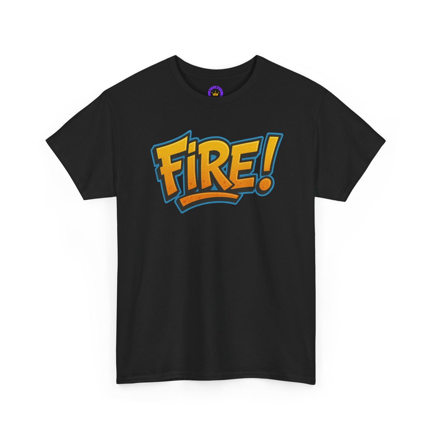 Fire! | Graphic Tee — Bold Retro Text Streetwear T‑Shirt