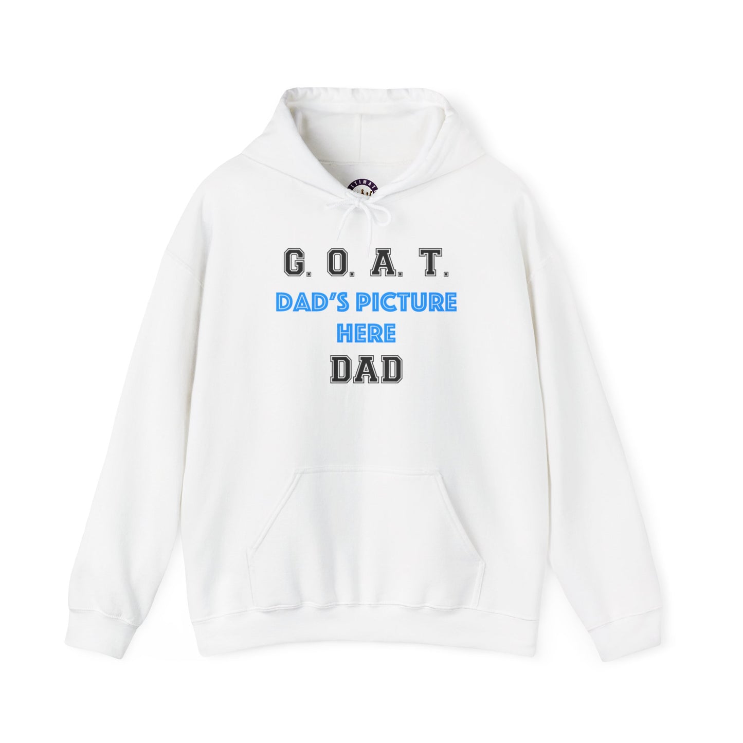 G.O.A.T. DAD Customizable Hoodie | Cozy Unisex Hooded Sweatshirt