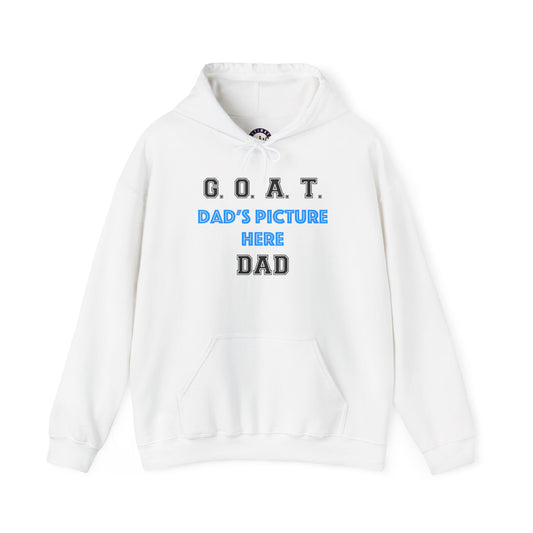 G.O.A.T. DAD Customizable Hoodie | Cozy Unisex Hooded Sweatshirt