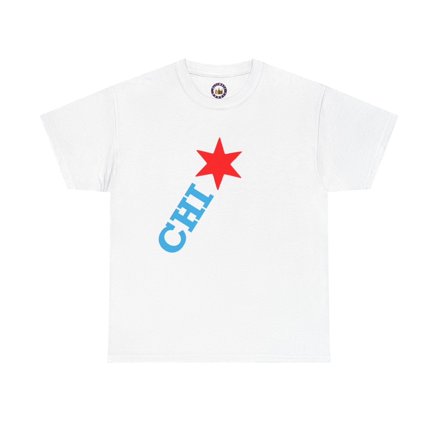 CHI Star T‑Shirt | Chicago  Diagonal Red Star & Tee