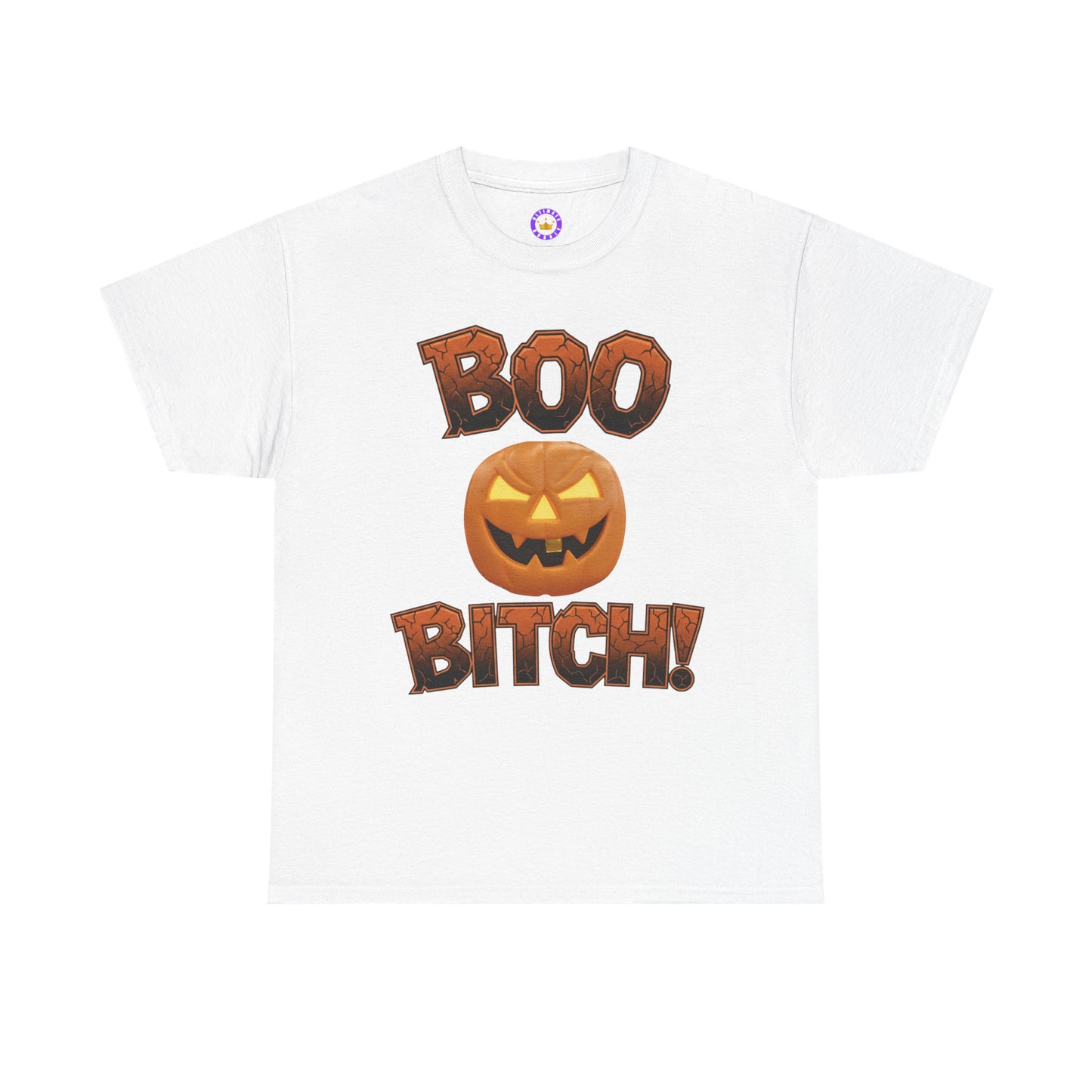 Halloween Tshirt Funny Spooky Pumpkin Face Tee Shirt Adult Apparel Costume Alternative Jack Lantern Graphic Design Cotton Fabric Boo Text