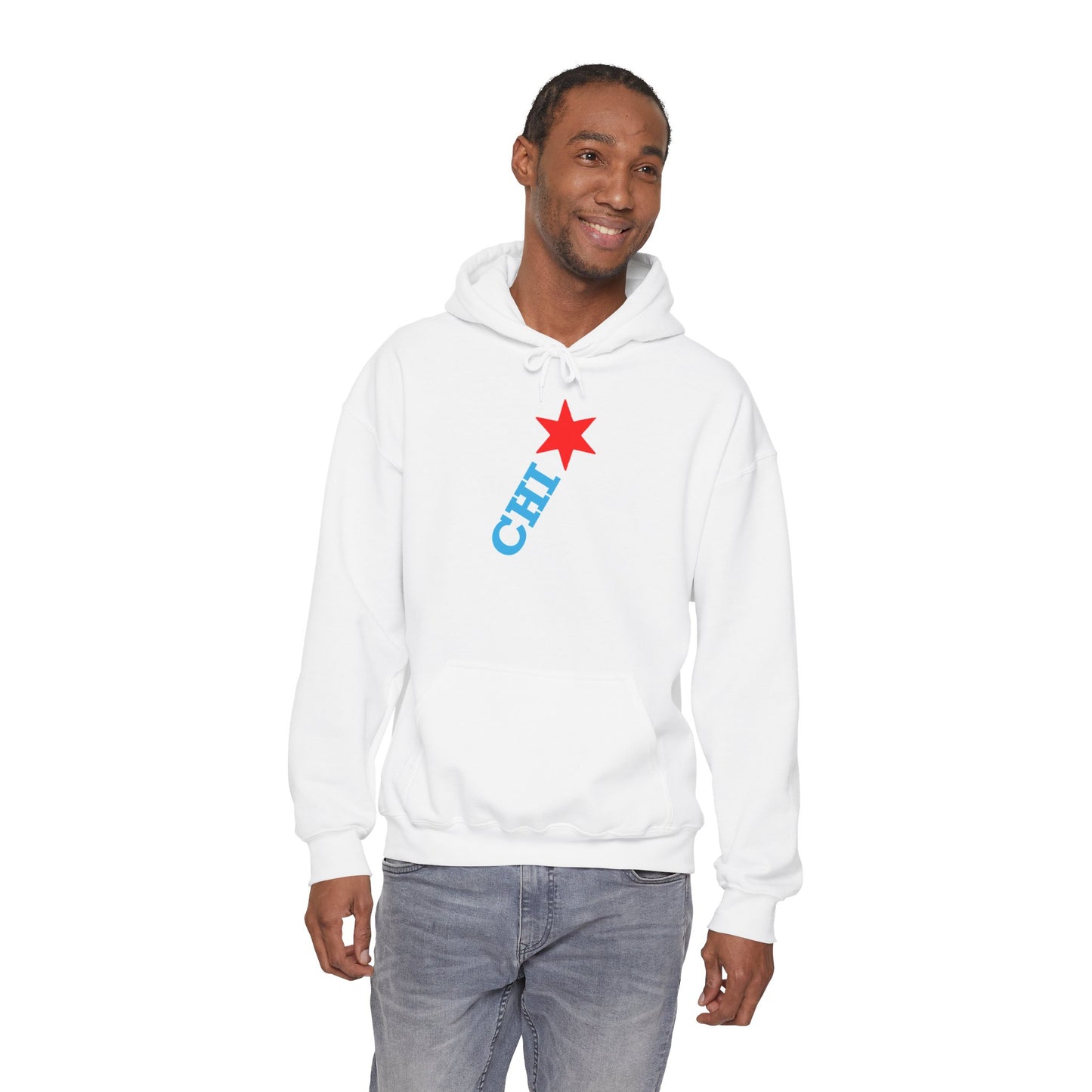 Chicago Star Hoodie | Cozy Hoodie for Chicago Lovers, Graphic Hoodie, Casual Streetwear, Perfect Gift for Birthday