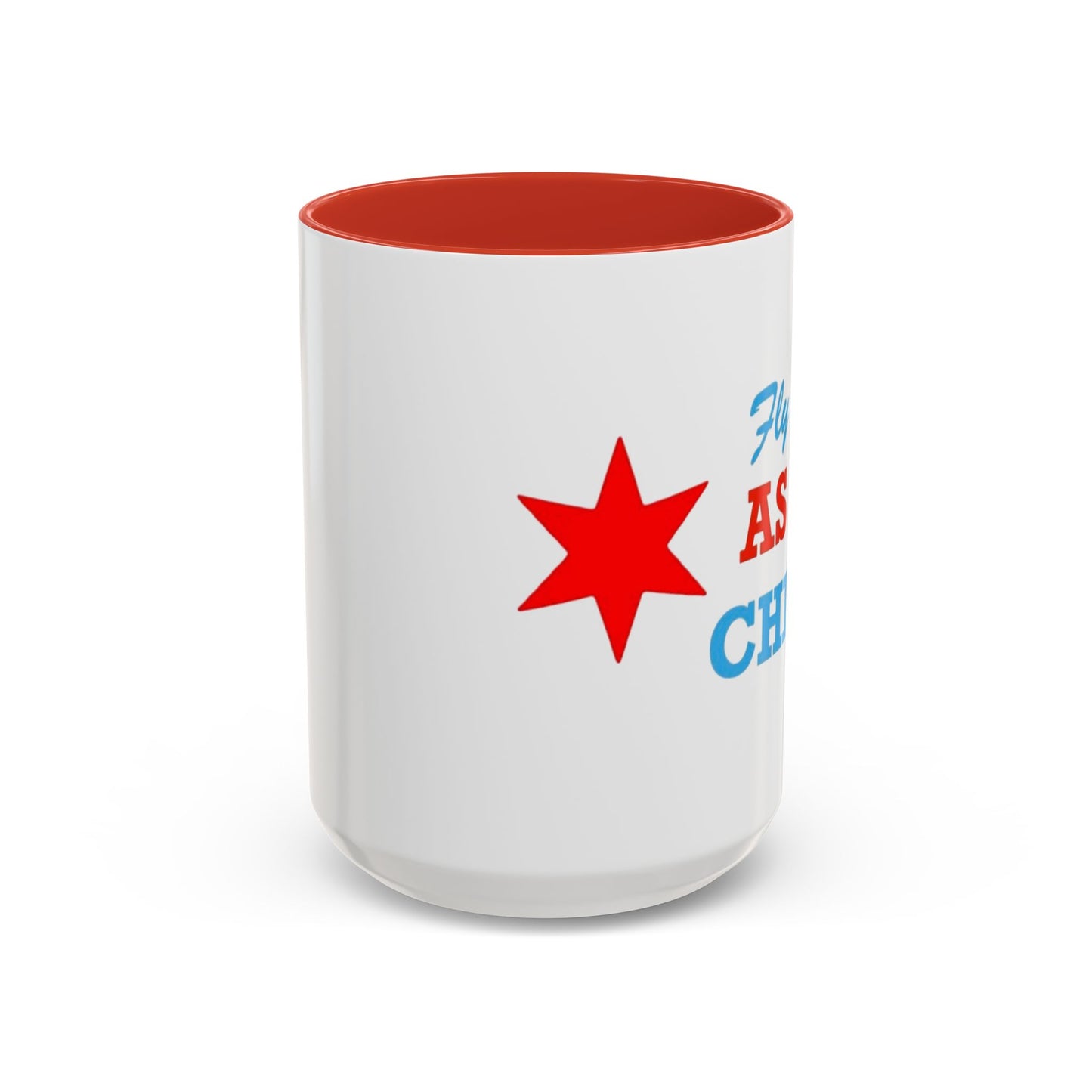 Fly As Chi Coffee Mug with Bold Typography, Perfect for Chicago Lovers, Unique Gift, Travel Mug, Fun Office Décor, Everyday Use