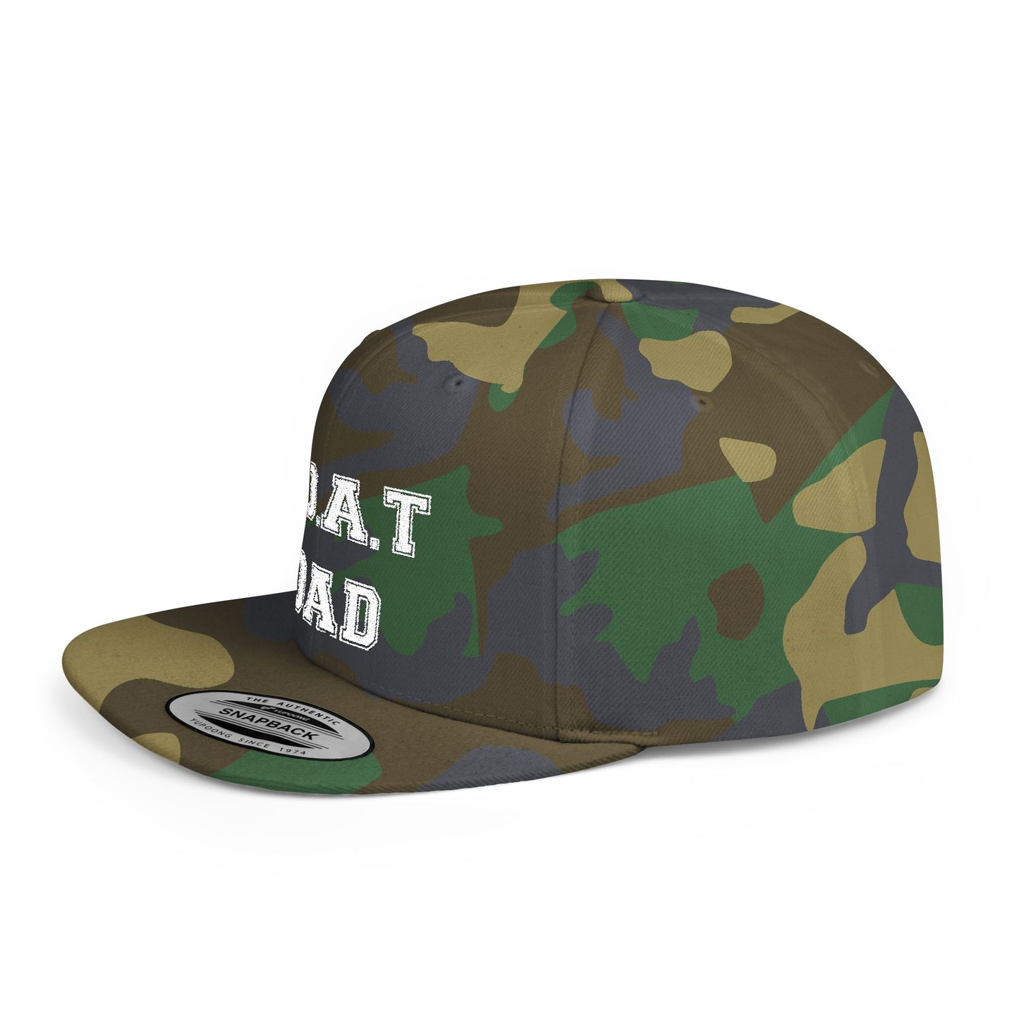 G.O.A.T DAD Cap | Stylish Gift for Father's Day, Outdoor Events, Casual Wear, Green Camouflage Hat