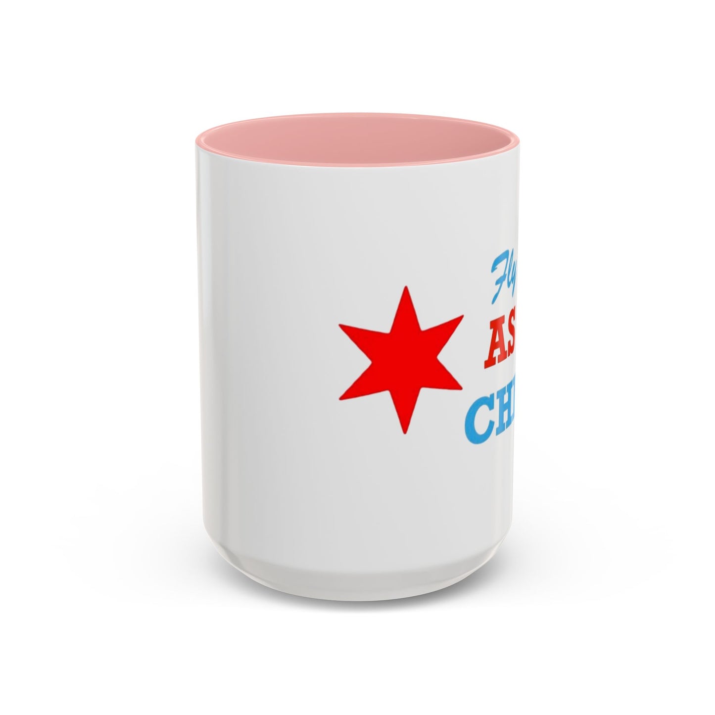 Fly As Chi Coffee Mug with Bold Typography, Perfect for Chicago Lovers, Unique Gift, Travel Mug, Fun Office Décor, Everyday Use