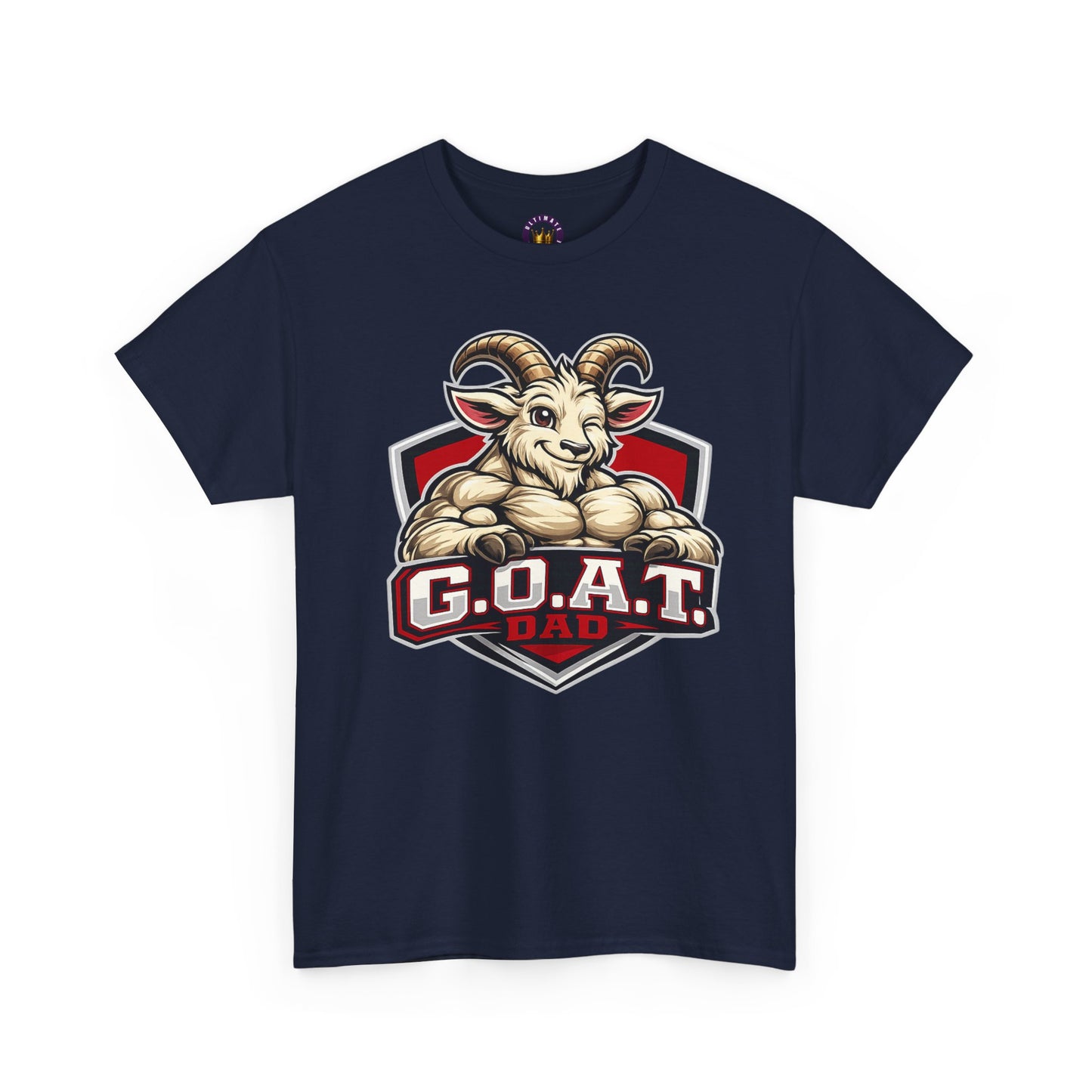 G.O.A.T. Dad T-Shirt — Funny Father’s Day Tee with Goat Mascot