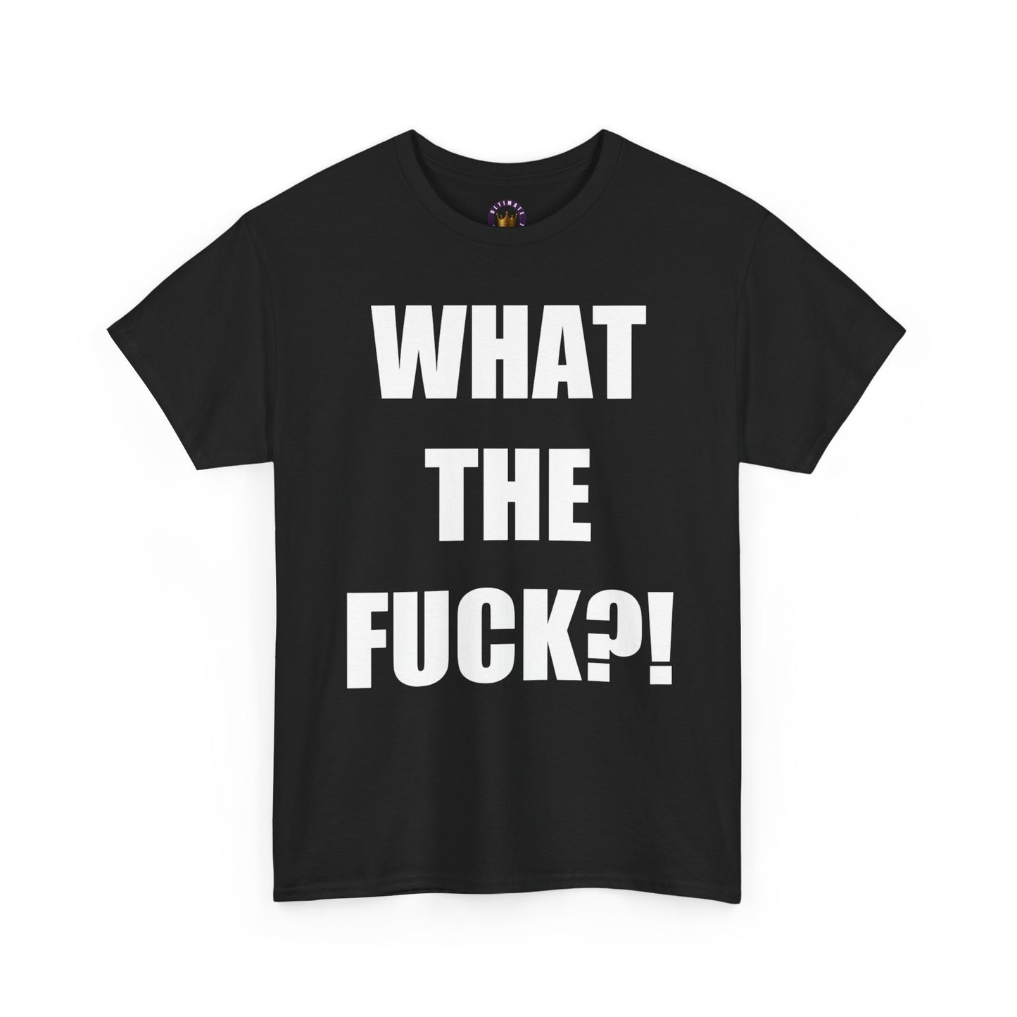 WTF?! Unisex Heavy Cotton Tee - Comfy Everyday Essential, Gift for Friends, Casual Wear, Summer Vibe, Eco-Friendly Fashion