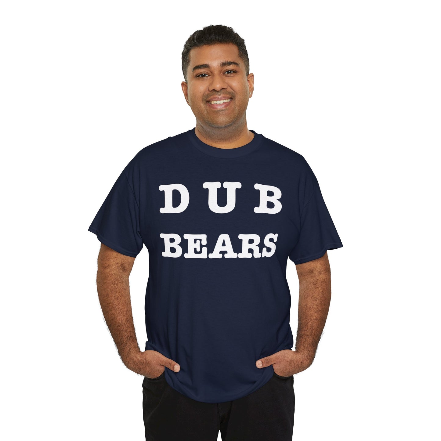 Dub Bears Unisex Heavy Cotton Tee, Casual T-Shirt, Graphic Tee, Gift for Bears Fans, Everyday Wear, Cool Animal Shirt