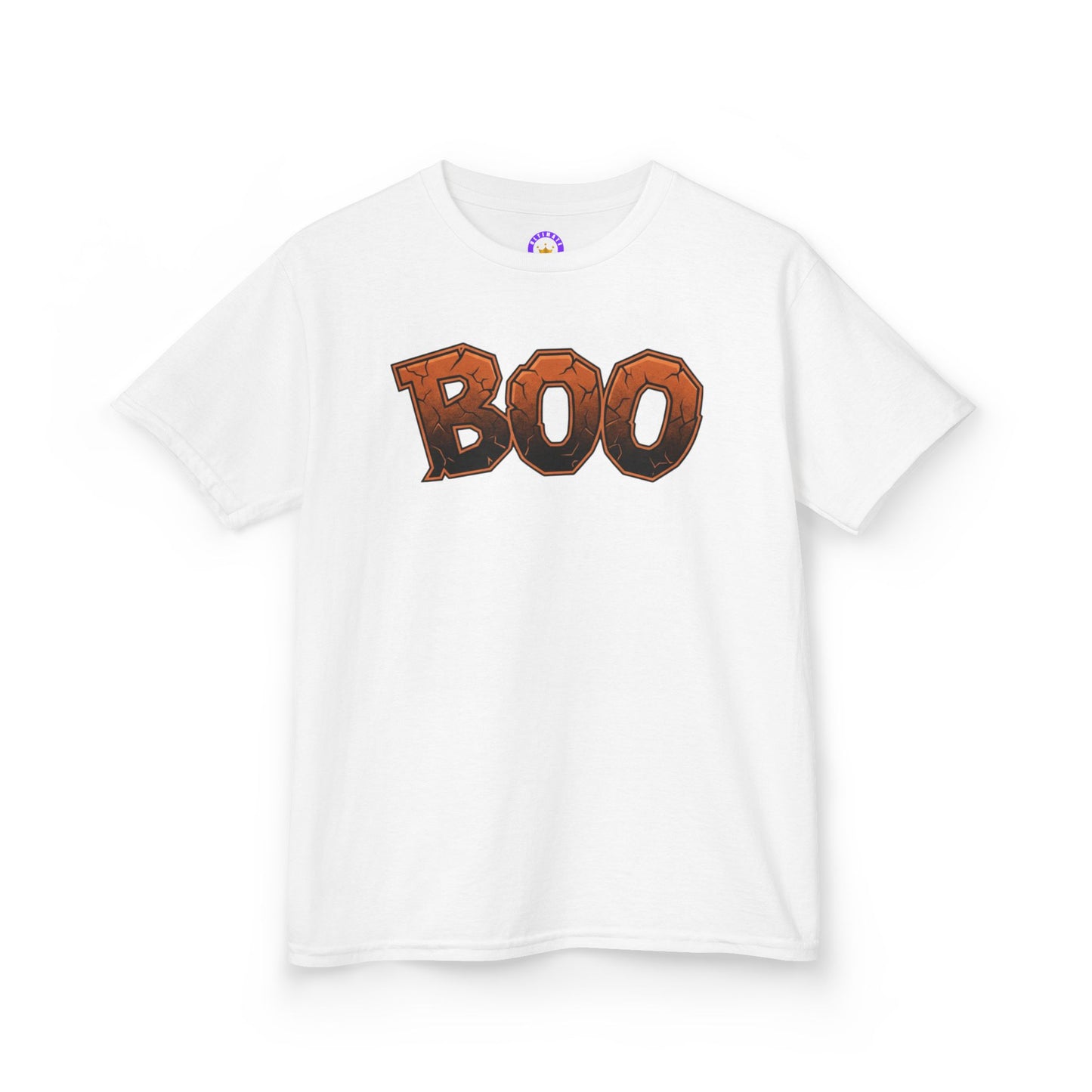 Kids Halloween 'BOO' Tee |  Cute Spooky Pumpkin Letter Graphic