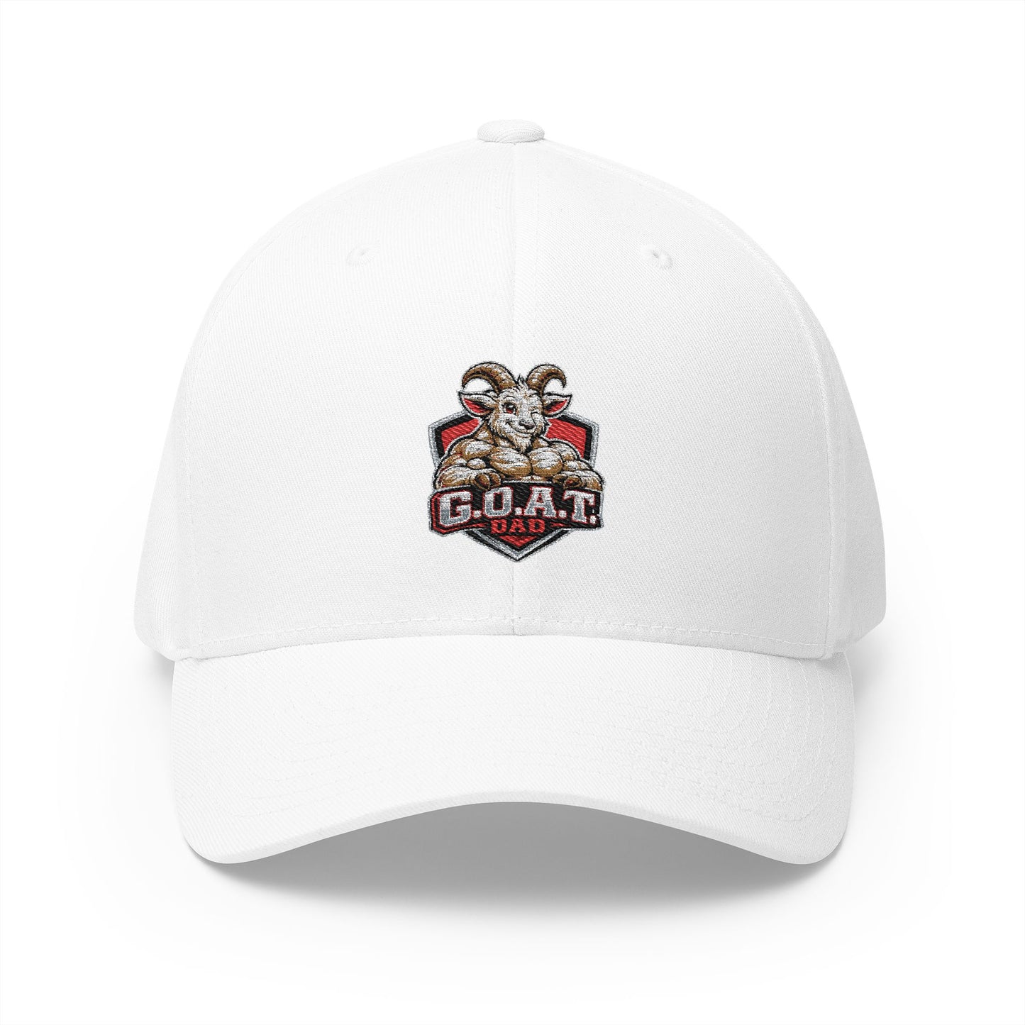 GOAT DAD Embroidered Cap — Classic Structured Baseball Hat