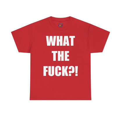 WTF?! Unisex Heavy Cotton Tee - Comfy Everyday Essential, Gift for Friends, Casual Wear, Summer Vibe, Eco-Friendly Fashion