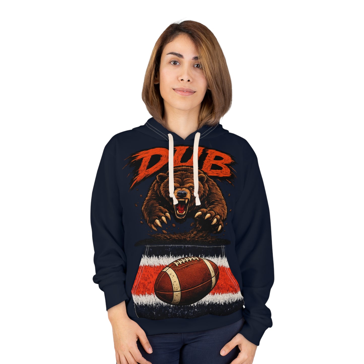 DUB Bears Football Hoodie | DUB Bears Graphic Pullover