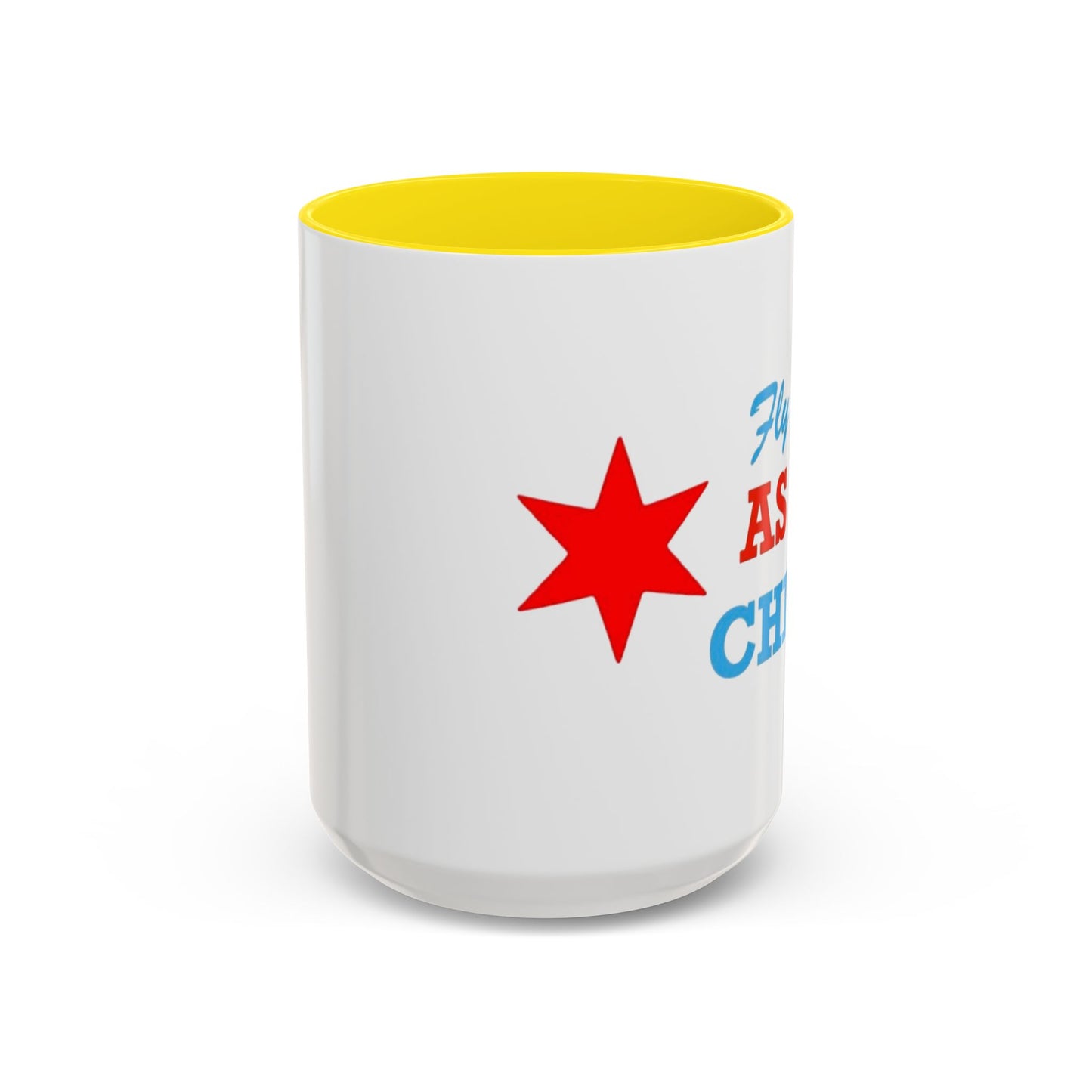 Fly As Chi Coffee Mug with Bold Typography, Perfect for Chicago Lovers, Unique Gift, Travel Mug, Fun Office Décor, Everyday Use